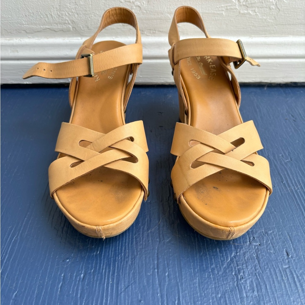 Kork-Ease Bagley Vachetta Leather Block Heel Platform Sandal
